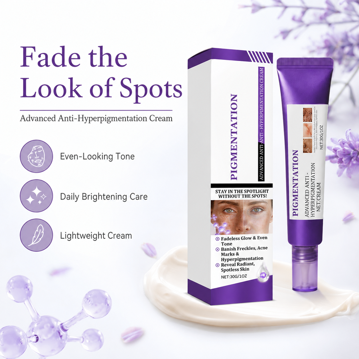 Dark Spot Correcting Cream – Advanced Anti-Hyperpigmentation Face Cream for Uneven Tone & Brighter-Looking Skin