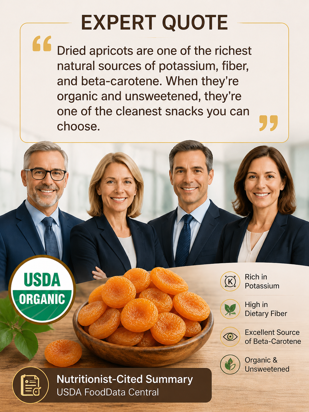 California specialty dried apricots, 100% natural and additive-free-Zack