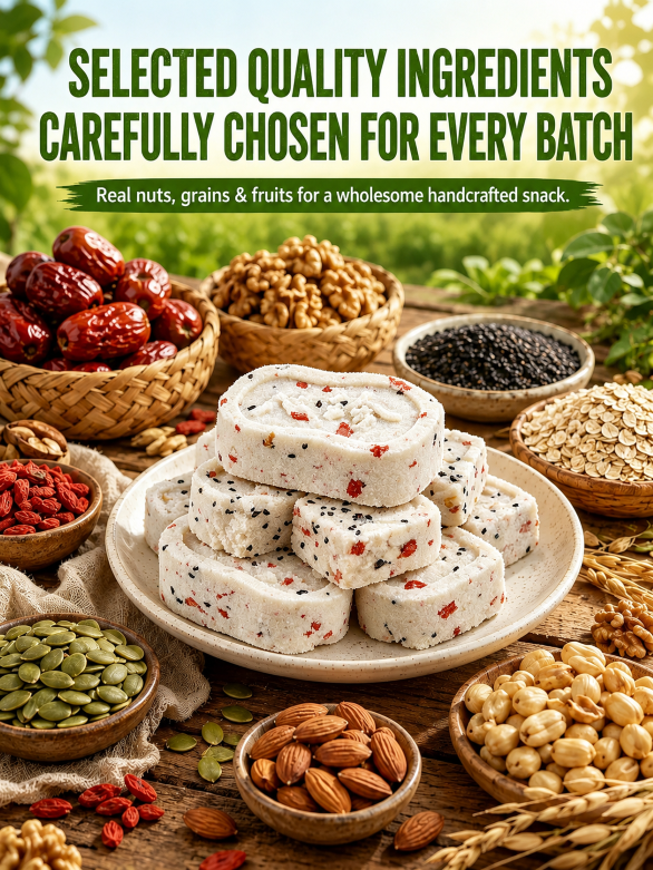 Pure Superfood Grain Bites – Premium Red Date & Poria Eight Treasures Cake 🤍🌾✨ | Low Sugar · Light Calories · Whole Grain Goodness – LUN