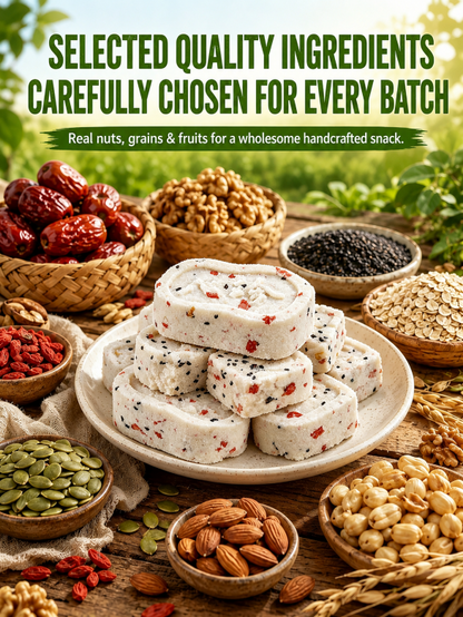 Pure Superfood Grain Bites – Premium Red Date & Poria Eight Treasures Cake 🤍🌾✨ | Low Sugar · Light Calories · Whole Grain Goodness – LUN