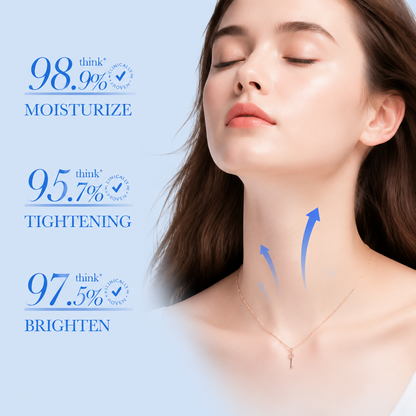 Ball Roller Tightening Neck Cream – Collagen Fullerene Firming Care for Neck & Jawline, Lightweight Hydrating Formula-HS