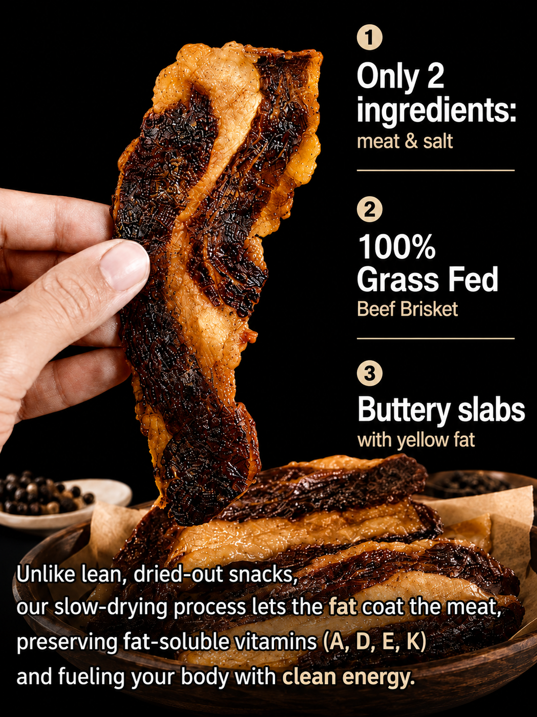 🐮Beef brisket chunks - 100% grass-fed and grass-finished Only the essence of the cow's brisket is used-Zack