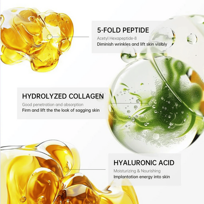 Ball Roller Tightening Neck Cream – Collagen Fullerene Firming Care for Neck & Jawline, Lightweight Hydrating Formula-HS