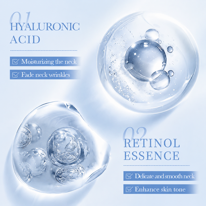 Ball Roller Tightening Neck Cream – Collagen Fullerene Firming Care for Neck & Jawline, Lightweight Hydrating Formula-HS