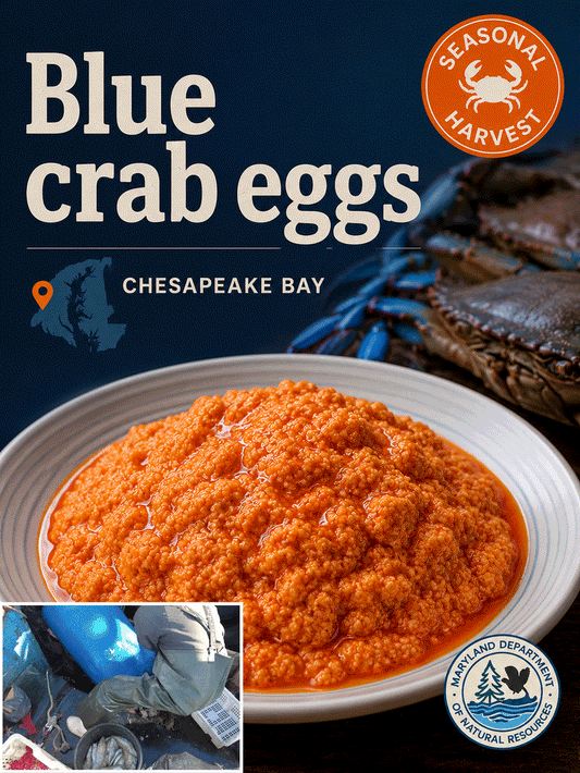 SEASONAL CHESAPEAKE BAY BLUE CRAB ROE – Pure Golden Crab Flavor, Gourmet Seafood Experience at Home-Zack