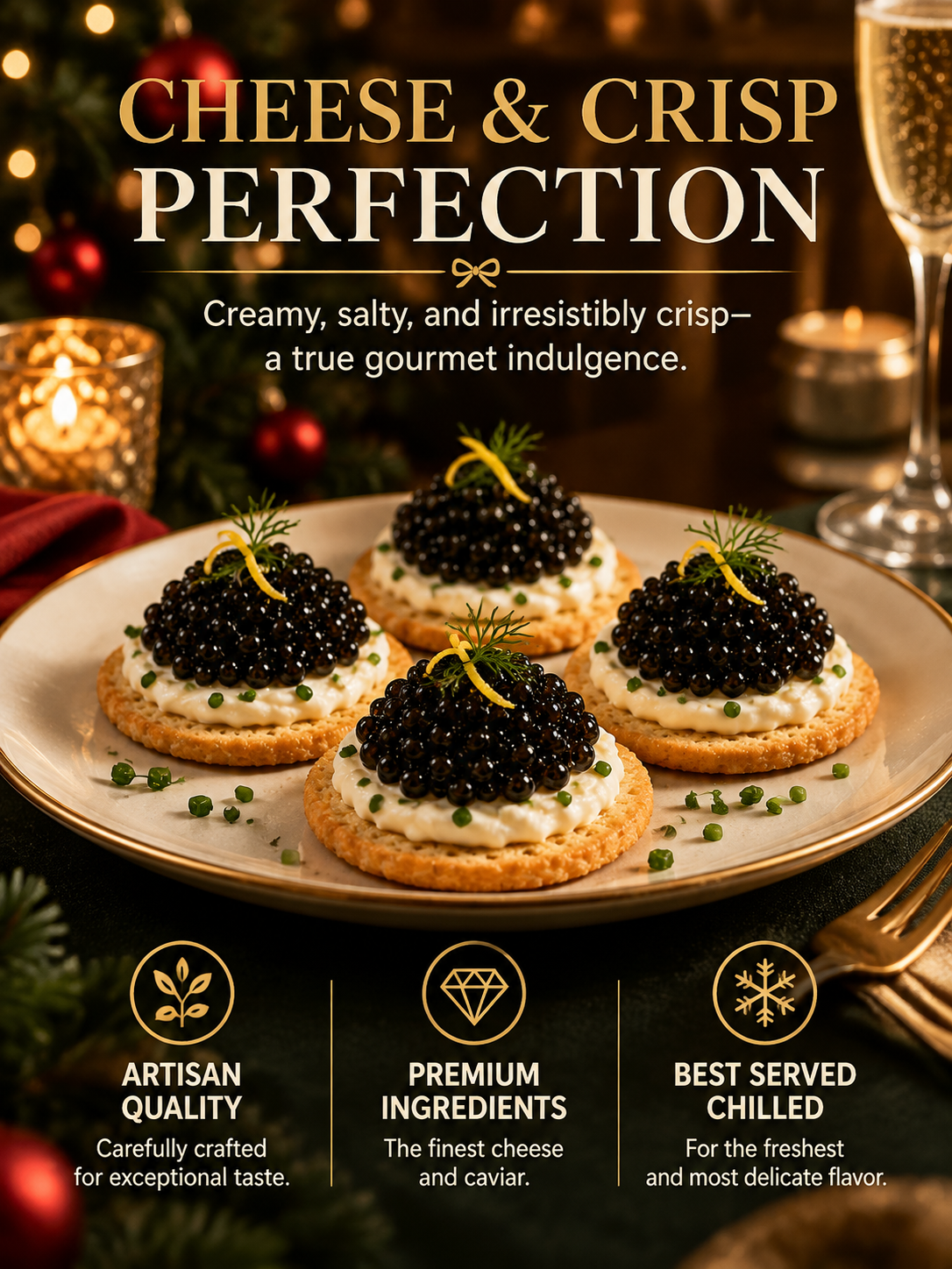 ✨Christmas Black Gold Sturgeon Caviar 🎄 Plump Pearl Luxury🥄 A Festive Ocean-Sourced Delicacy for Elegant Holiday Moments-lan