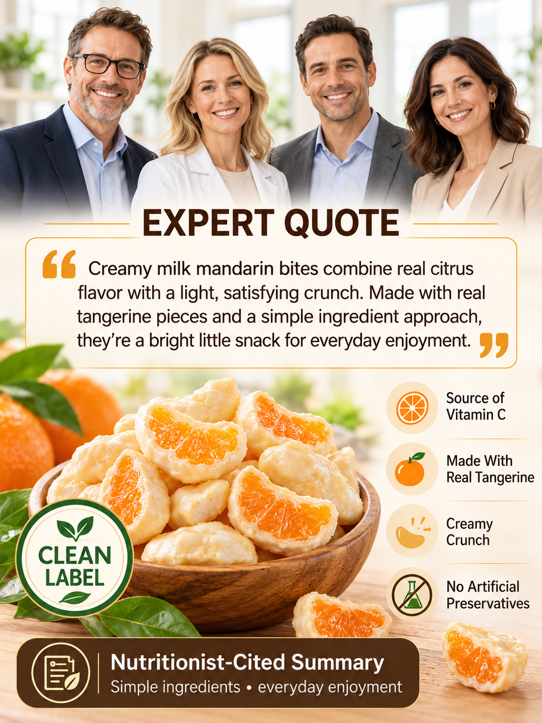 Crispy Milk-Skin Tangerine  Yogurt-Coated Mandarin Orange Bites – Sweet, Tangy & Crunchy-Zack