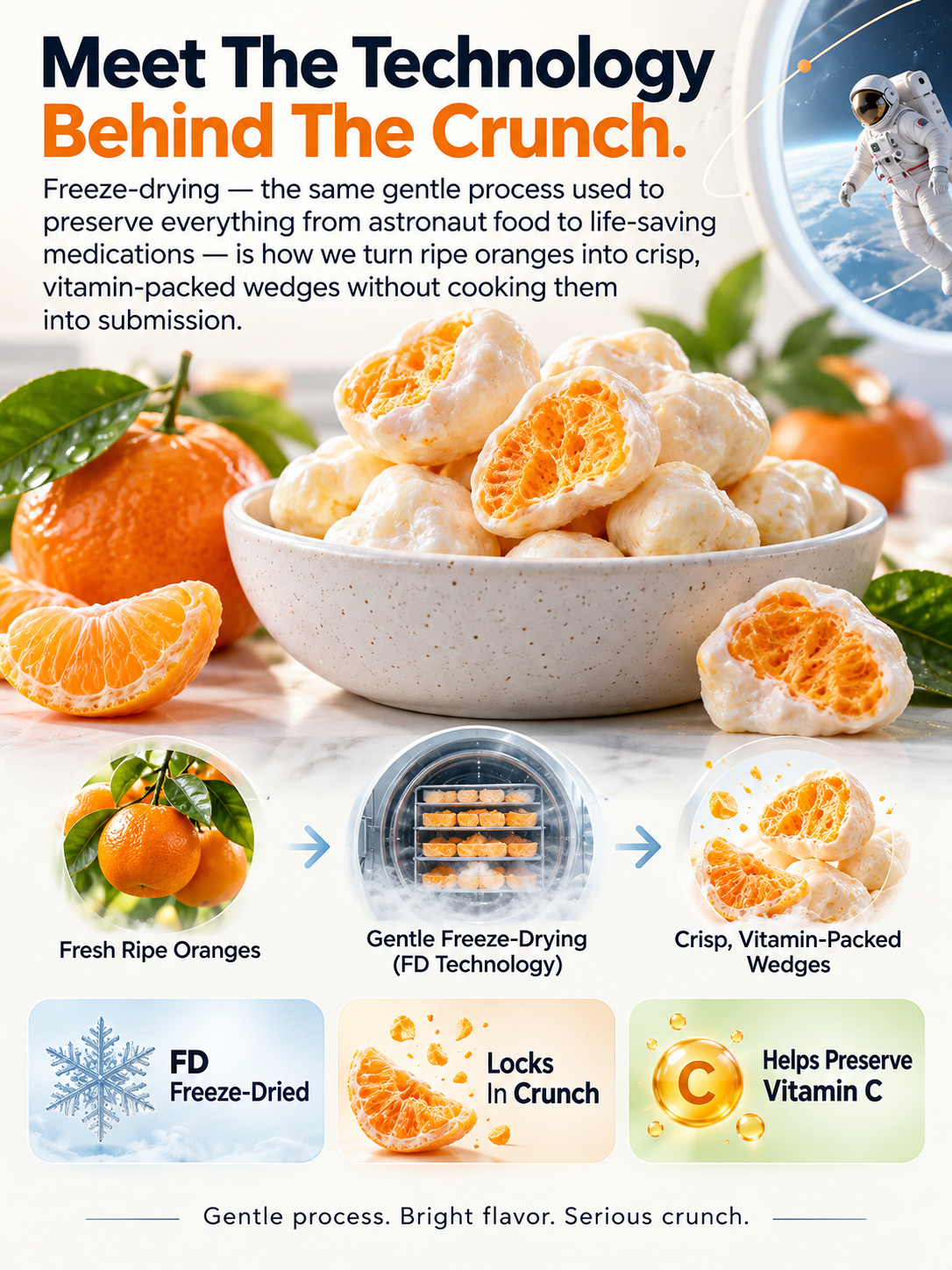 Crispy Milk-Skin Tangerine  Yogurt-Coated Mandarin Orange Bites – Sweet, Tangy & Crunchy-Zack