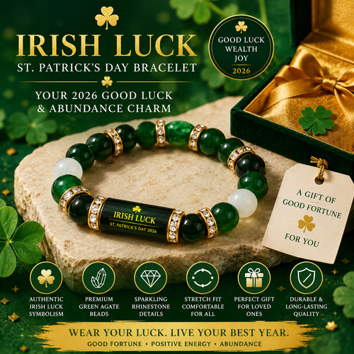 🔥Irish Luck St. Patrick's Day Bracelet Luck Bracelet - Attract Wealth, Abundance and Perfect Good Luck Gift for 2026!-HS