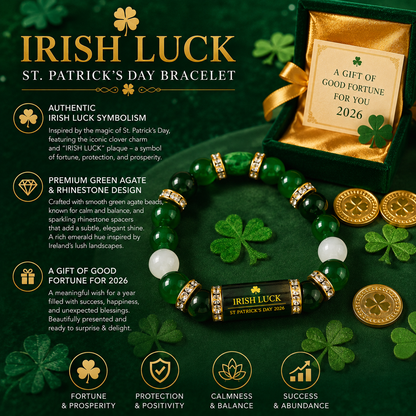 🔥Irish Luck St. Patrick's Day Bracelet Luck Bracelet - Attract Wealth, Abundance and Perfect Good Luck Gift for 2026!-HS
