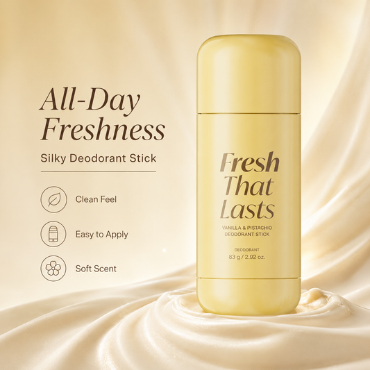 Fresh That Lasts Vanilla & Pistachio Deodorant Stick – Long-Lasting Freshness with Smooth Creamy Glide