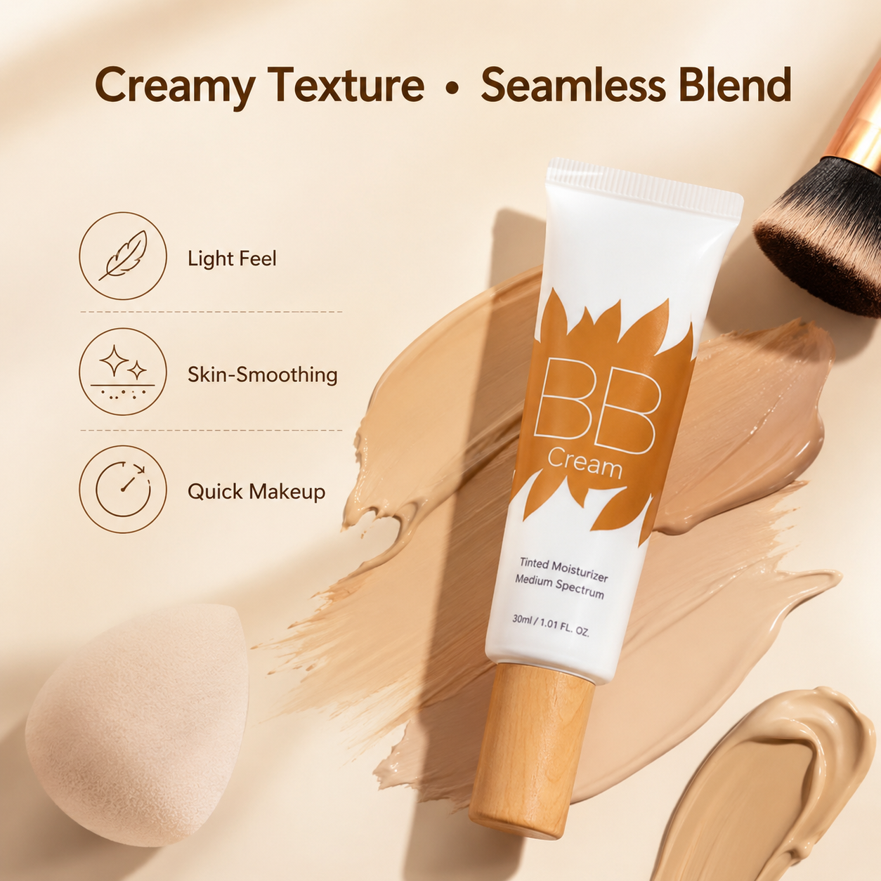 BB Blur Tinted Moisturizer Cream – Lightweight Natural Coverage for Smooth, Even-Looking Skin