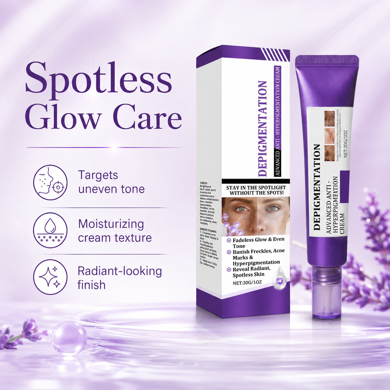 Dark Spot Correcting Cream – Advanced Anti-Hyperpigmentation Face Cream for Uneven Tone & Brighter-Looking Skin