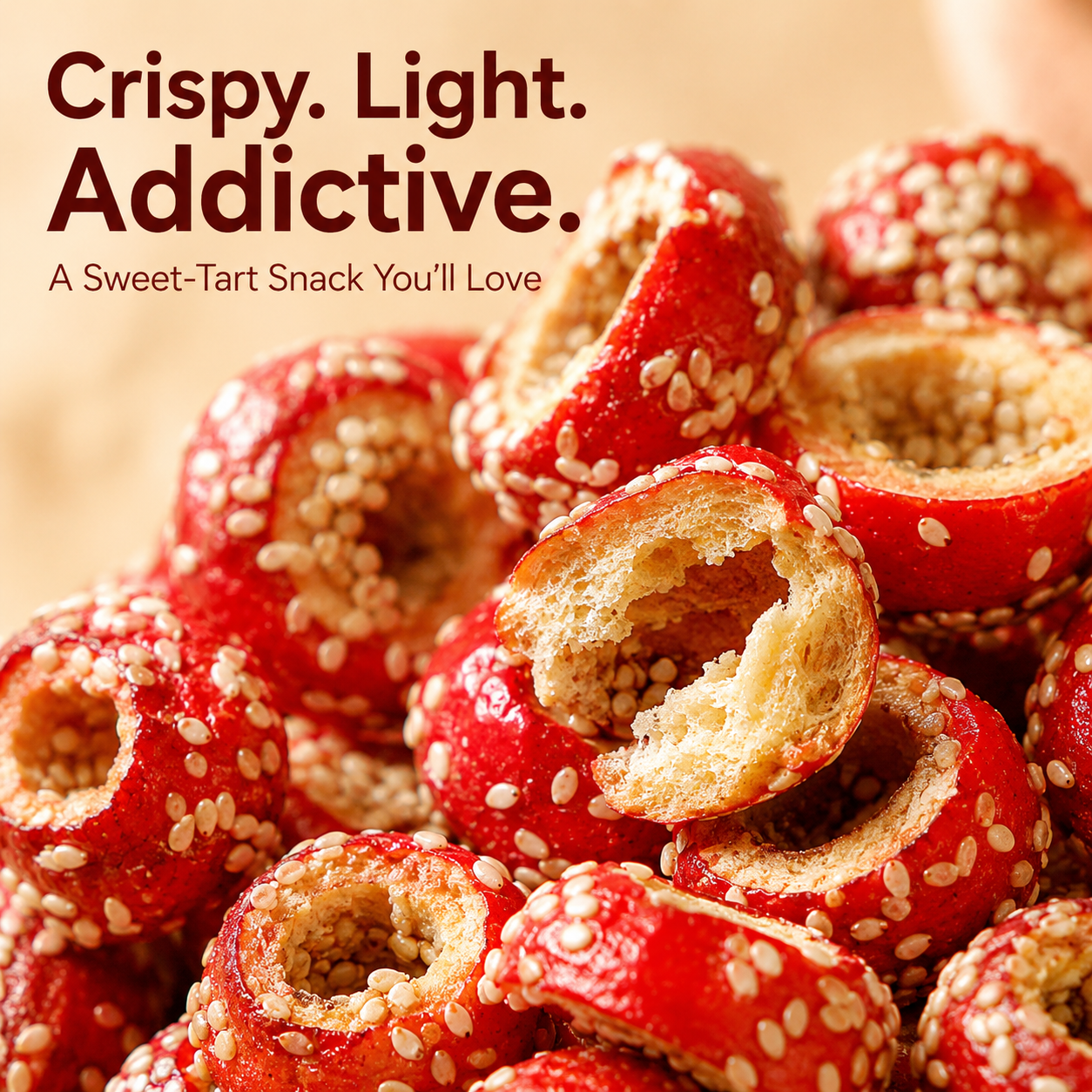 Premium Hawthorn Fruit Crisps – Sweet-Tart Freeze-Dried Snack for Work & Travel-HS