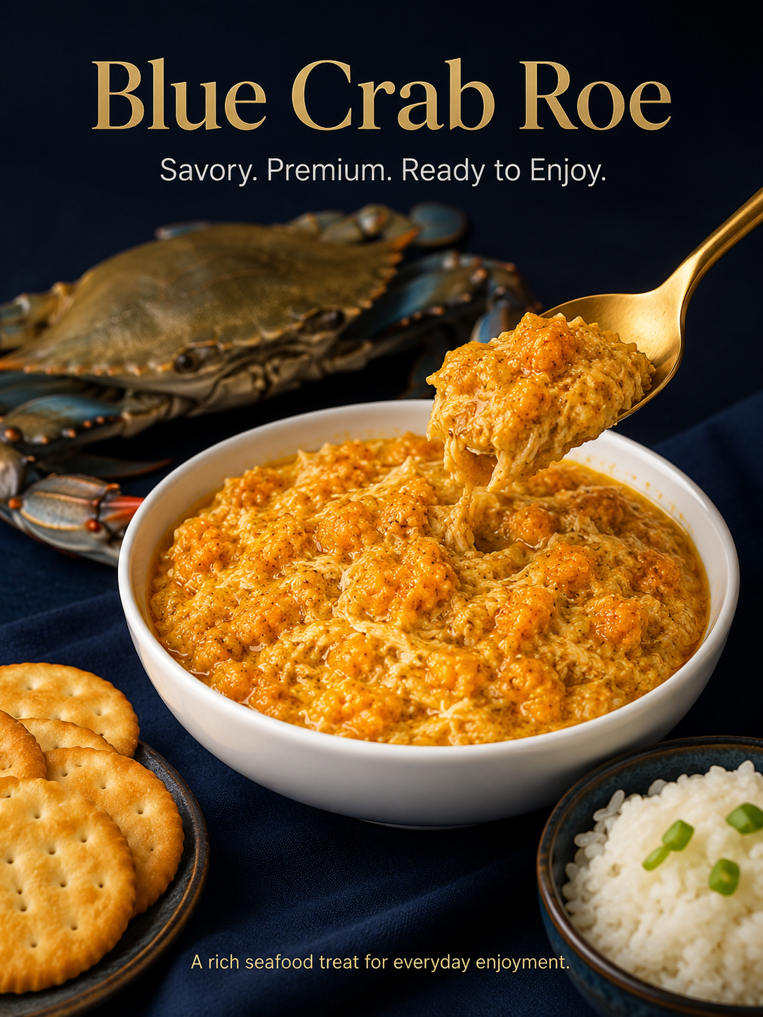SEASONAL CHESAPEAKE BAY BLUE CRAB ROE – Pure Golden Crab Flavor, Gourmet Seafood Experience at Home-Zack