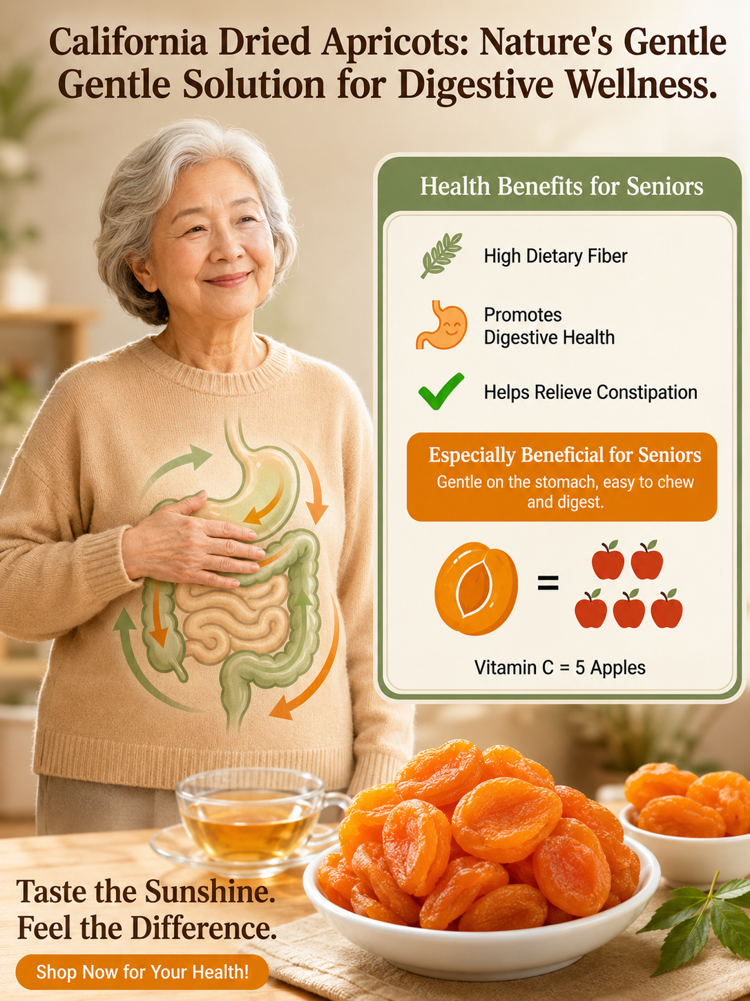 California specialty dried apricots, 100% natural and additive-free-Zack