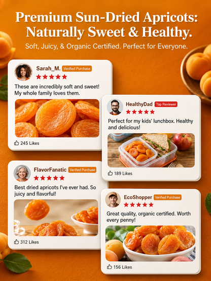 California specialty dried apricots, 100% natural and additive-free-Zack