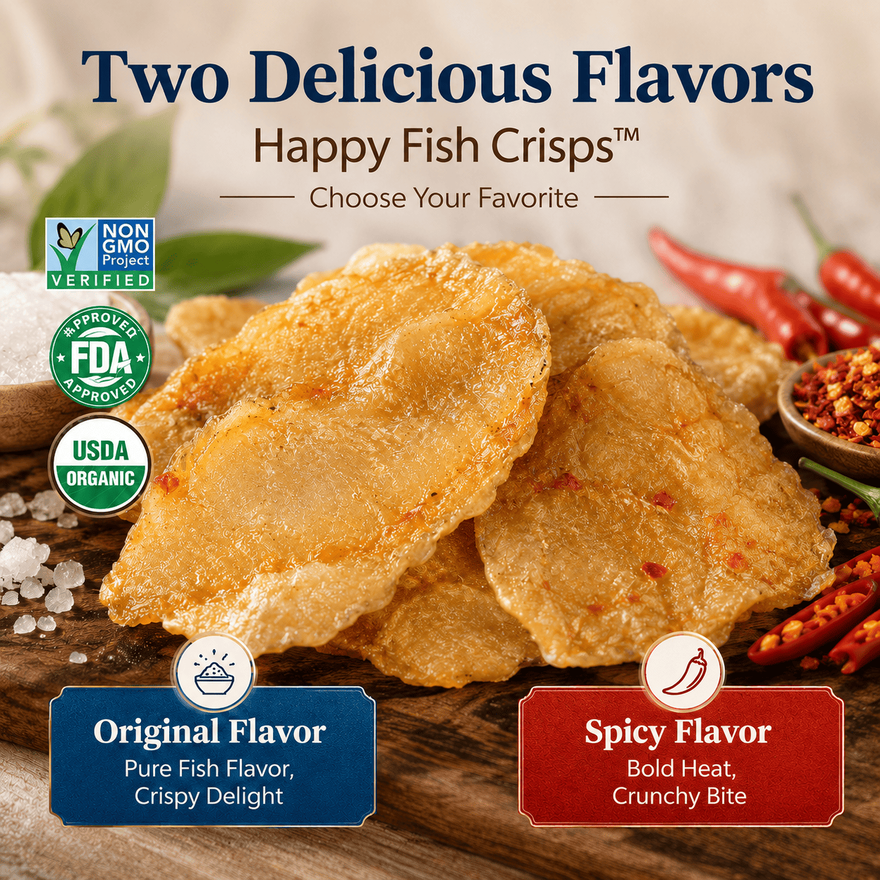 Happy Fish Crisps™ – A Light, Crispy & High-Protein Seafood Snack Made for Every Craving-LUN
