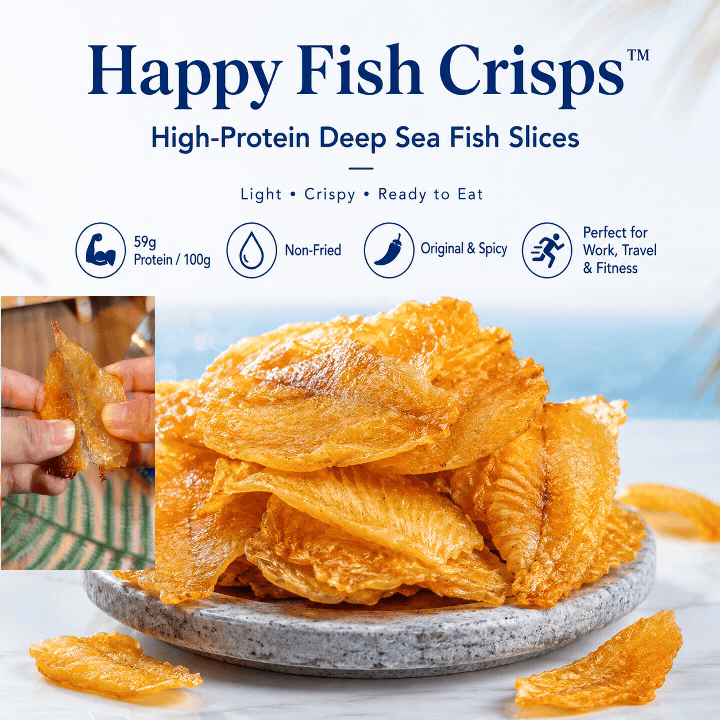 Happy Fish Crisps™ – A Light, Crispy & High-Protein Seafood Snack Made for Every Craving-LUN