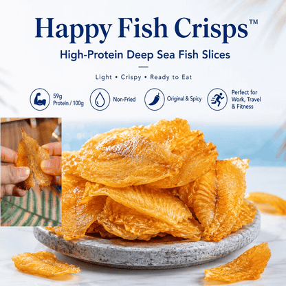 Happy Fish Crisps™ – A Light, Crispy & High-Protein Seafood Snack Made for Every Craving-LUN
