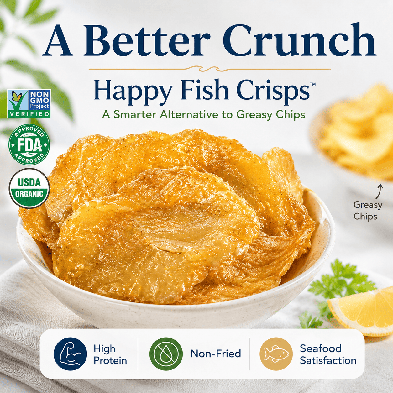 Happy Fish Crisps™ – A Light, Crispy & High-Protein Seafood Snack Made for Every Craving-LUN
