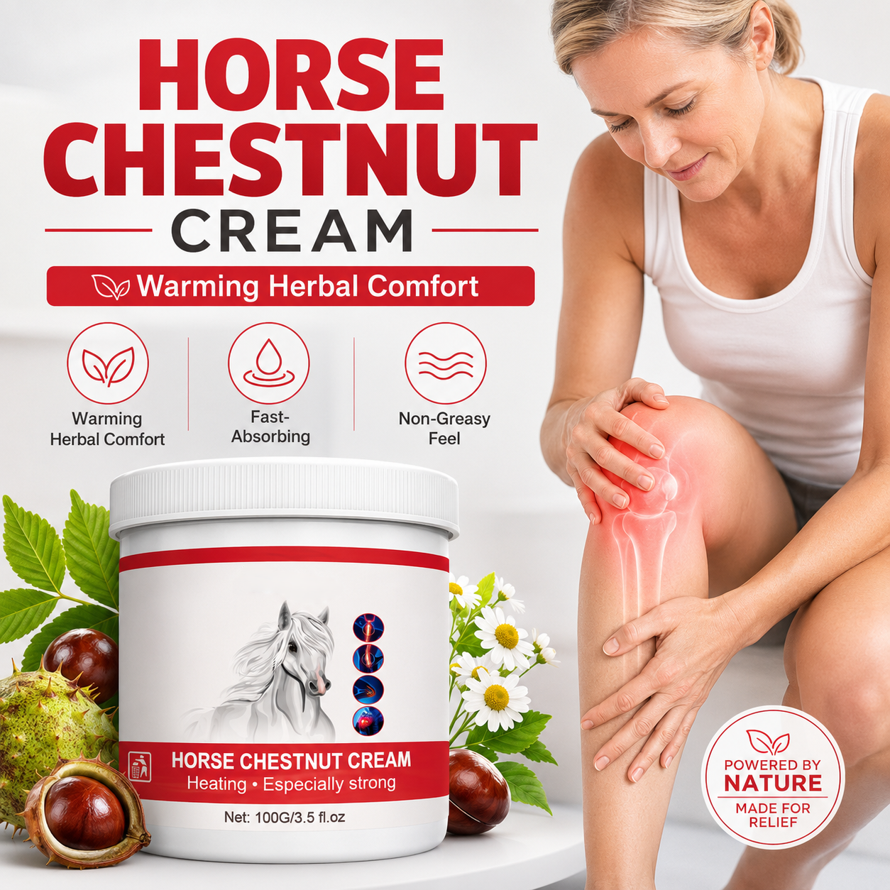 🌿 Herbal Warming Horse Balm Massage Gel | Comfort for Tired Muscles & Joints 💪-HS