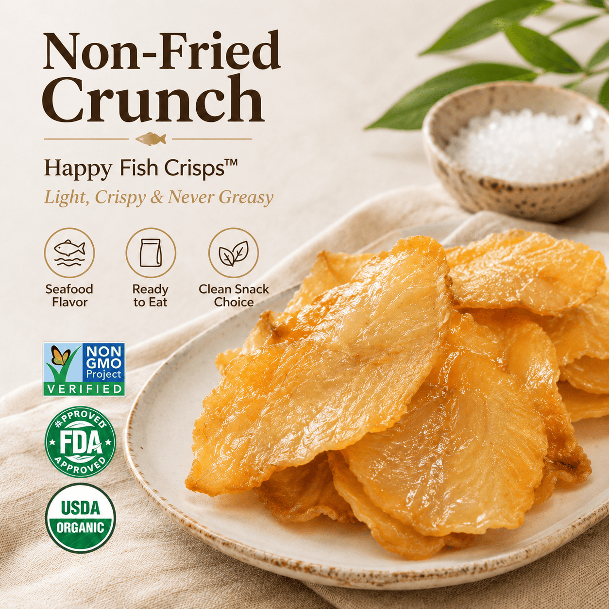 Happy Fish Crisps™ – A Light, Crispy & High-Protein Seafood Snack Made for Every Craving-LUN