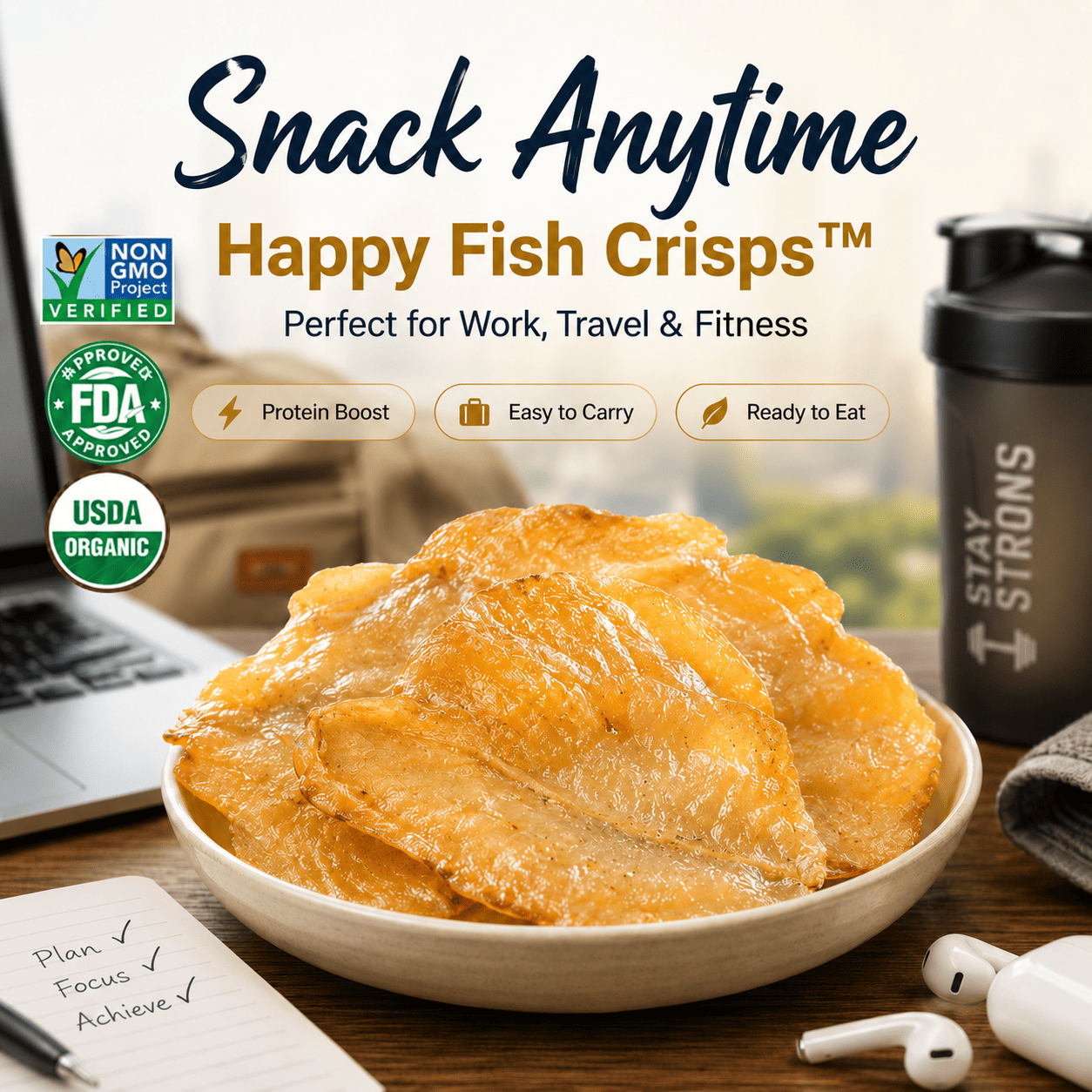 Happy Fish Crisps™ – A Light, Crispy & High-Protein Seafood Snack Made for Every Craving-LUN