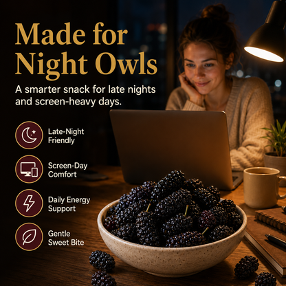 Dried Mulberries – Naturally Sweet Soft & Chewy Dark Berry Snack-JXX