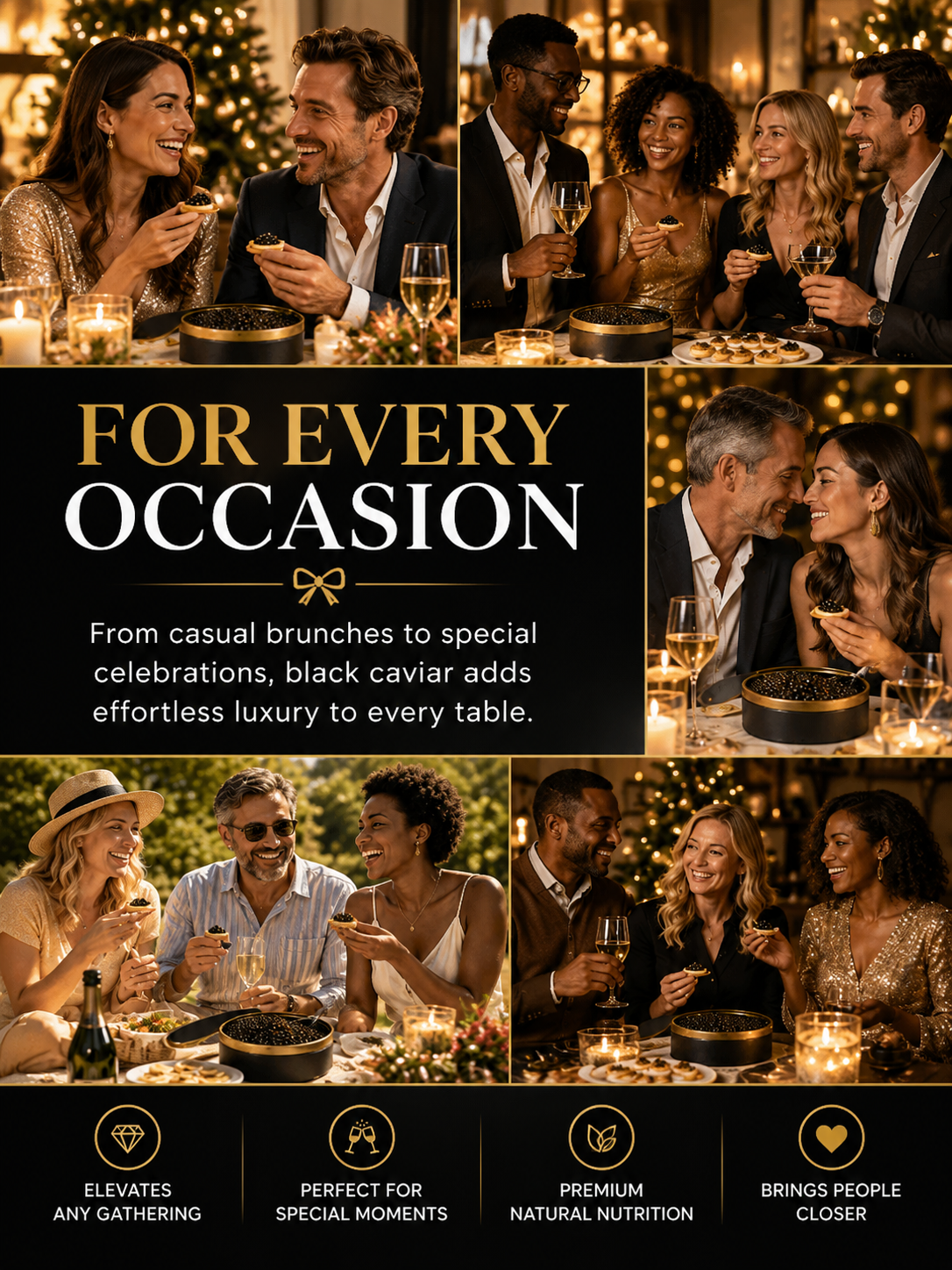 ✨Christmas Black Gold Sturgeon Caviar 🎄 Plump Pearl Luxury🥄 A Festive Ocean-Sourced Delicacy for Elegant Holiday Moments-lan